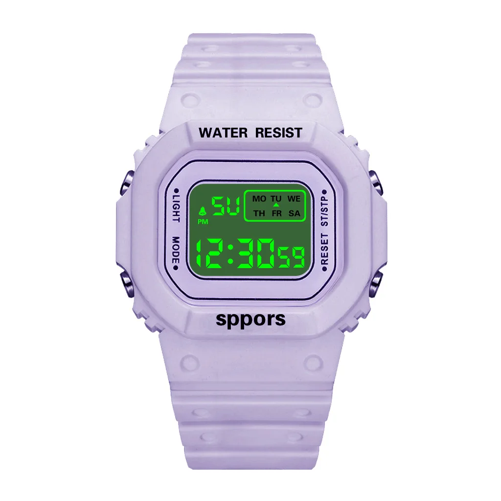 Relojes deportivos digitales Led transparentes para hombres y mujeres, reloj de pulsera para niños, regalo para amantes, moda informal