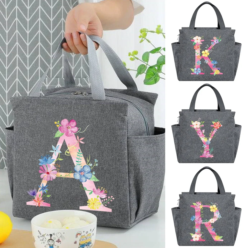 Lunch Bag Bento Bag Cooler Bag Portable Thermal Insulated Lunch Box Tote Food Storage Handbag