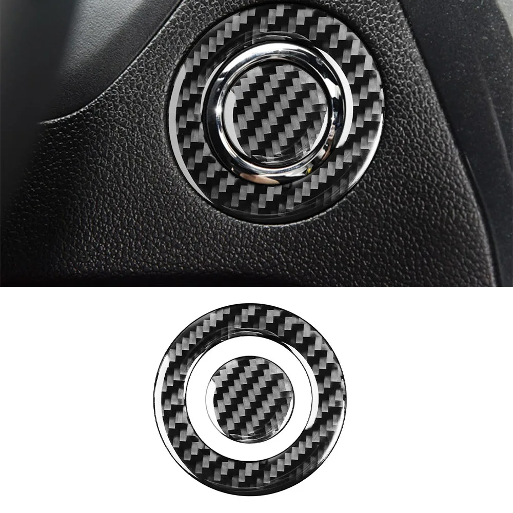 

for Ford Explorer 2013-2019 Engine Start Stop Switch Decoration Cover Trim Sticker Car Interior Accessories Carbon Fiber