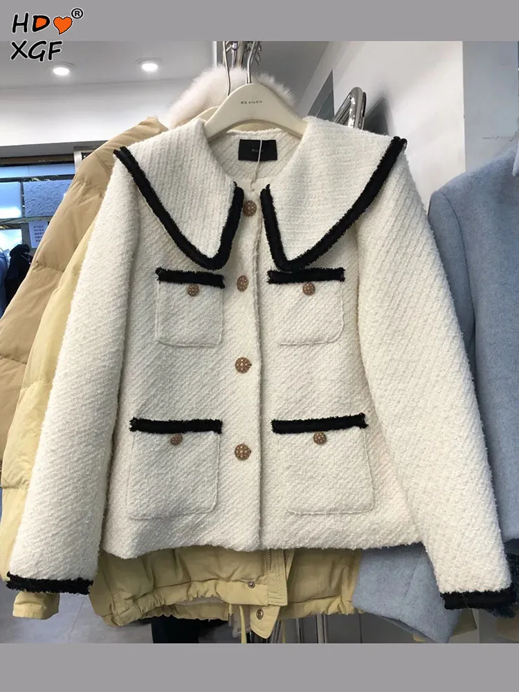 

Куртка женская короткая однобортная с множеством карманов, простая повседневная верхняя одежда с лацканами и длинным рукавом, однотонная верхняя одежда, весна-осень