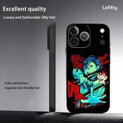 Black Frosted Soft Shell Anime Dandadan Phone Case - iPhone 15 Plus (Z1)