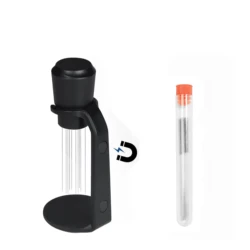 Upgraded Magnetic Coffee Accessory Tool with Cloth and Powder Needle (Black)