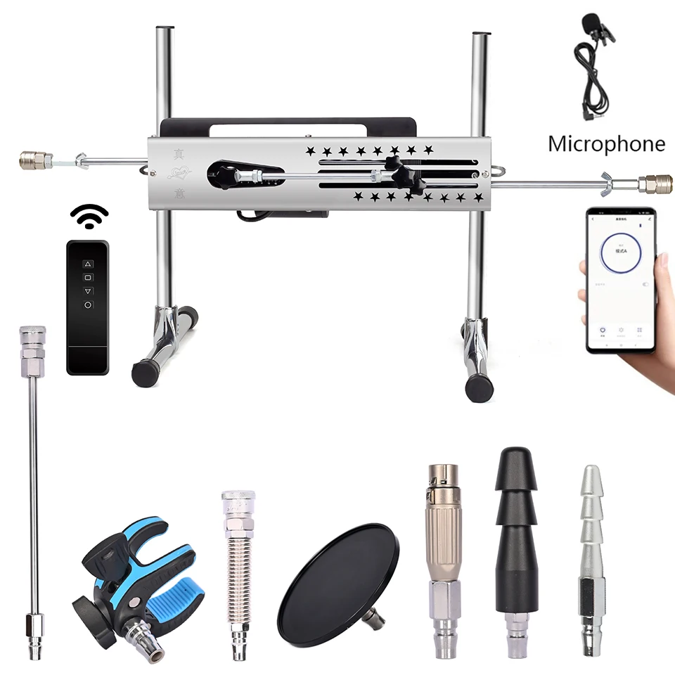 ROUGH BEAST Large Sex Machine with Wired and Dual Control APP 3-15cm Stroke for Women