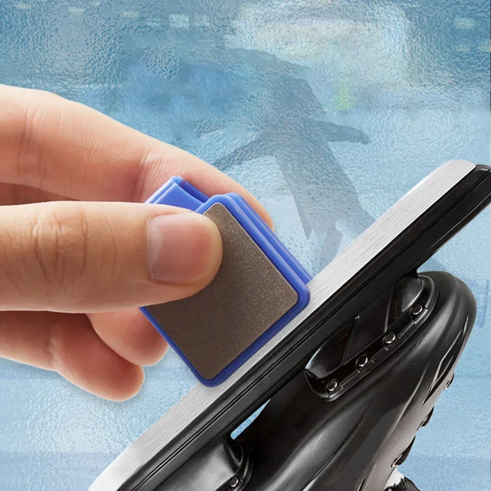 Ice Skate Blade Hockey Sharpener Sharpening Stone Figure Skates Maintainance Double-sided Ceramic Sharpener Team Sports