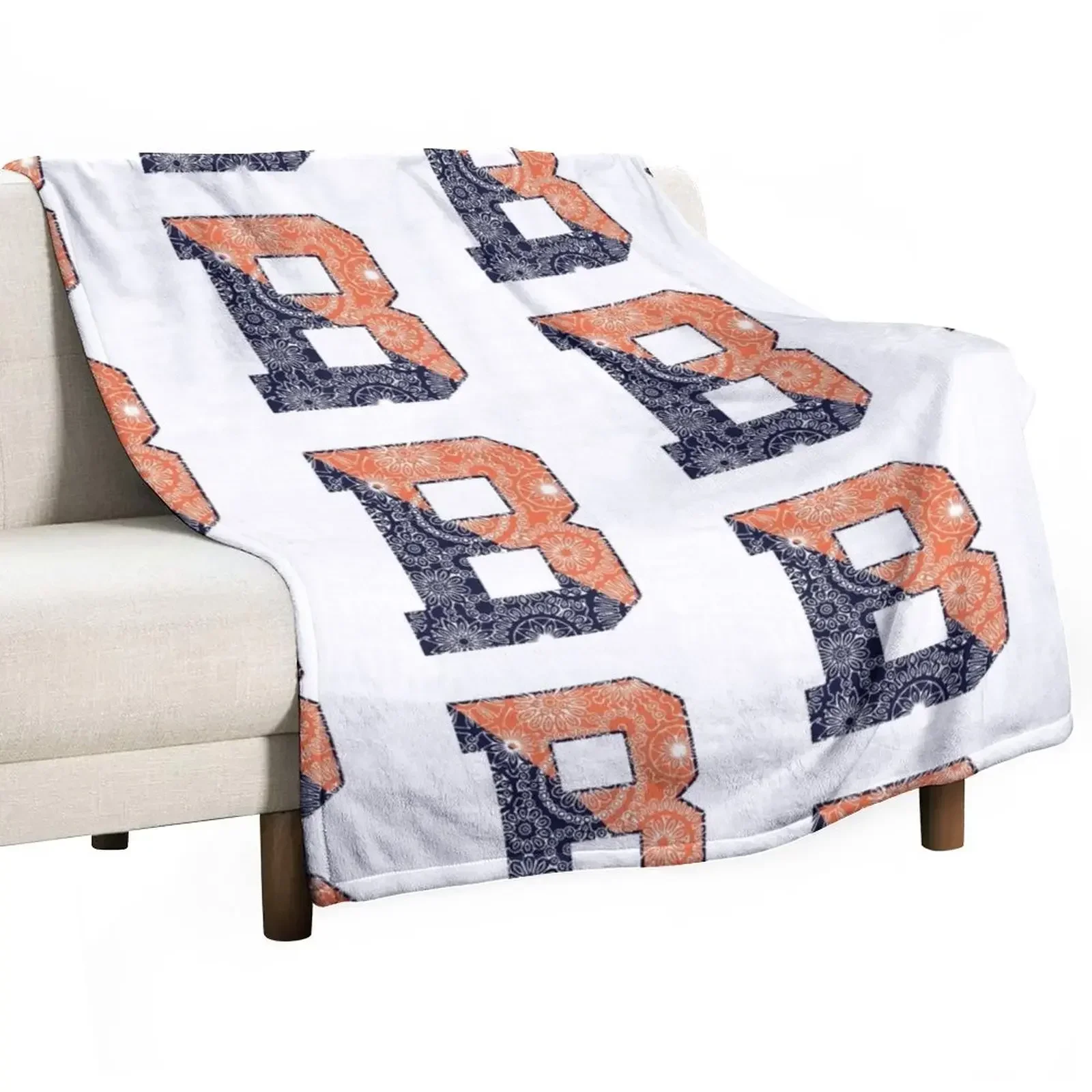 

Bucknell B - Full Pattern Throw Blanket Weighted Flannel Fabric bed plaid Blankets