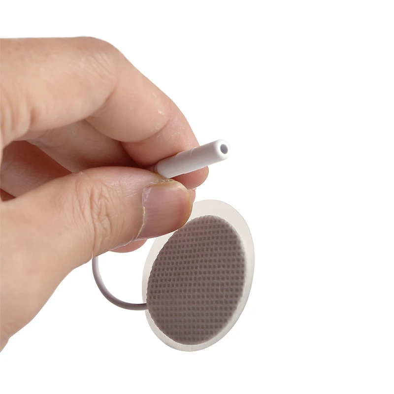10Pcs 3.2cm Circular White Electrode Pads Sticker for Electric Digital Therapy Massager Machine Therapeutic Muscle Stimulator
