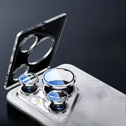 Premium Camera Lens Protector - Aluminum Alloy & Tempered Glass - Pura 80 (Silver)