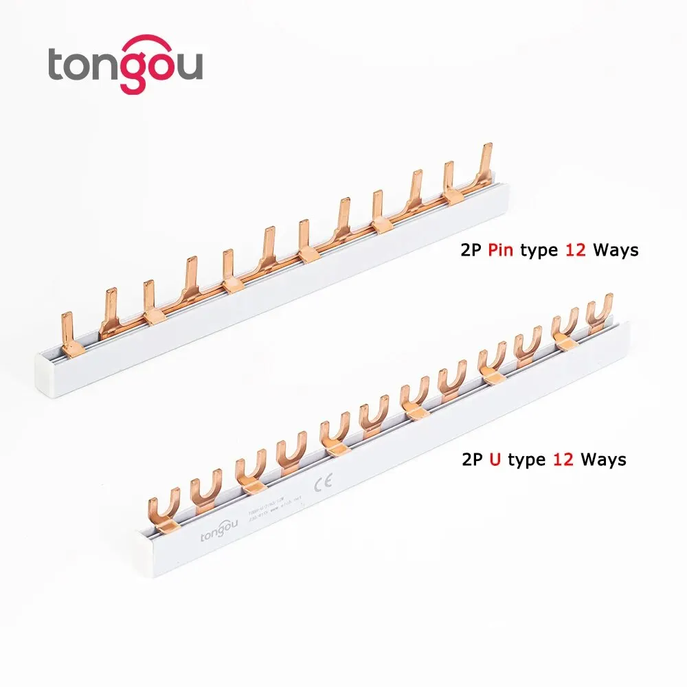 PIN TYPE Fork Type Copper Busbar for Distribution Box Circuit Breaker MCB 63A Connector Busbar Connection copper busbar