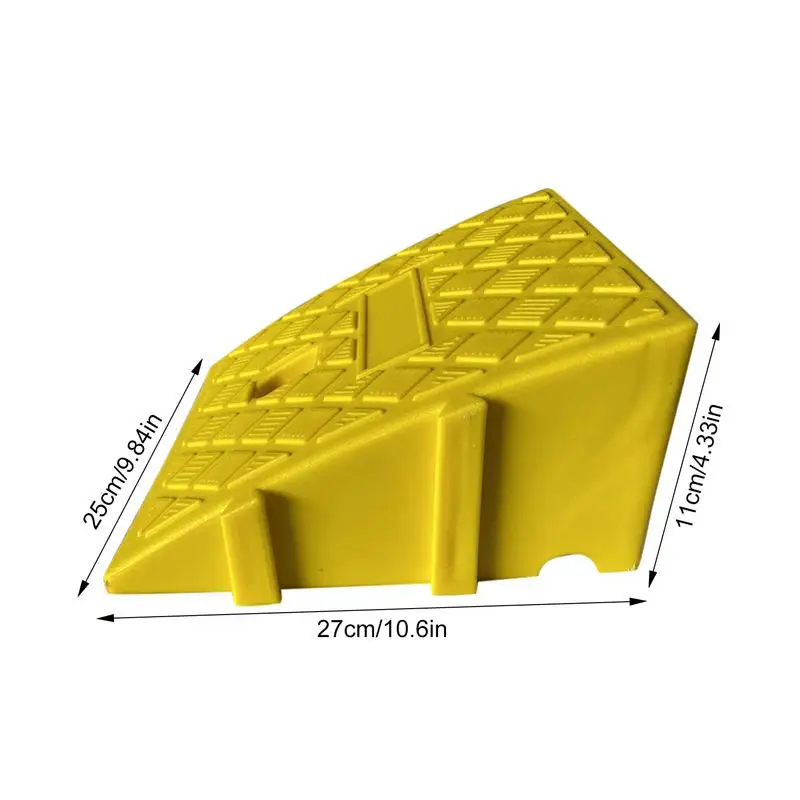 Car Wheel Driveway Ramps For Car Trailer Truck Bike Accessories Tires Curb Ramps Heavy Duty Threshold Ramp Kit 25X27X11cm/13CM