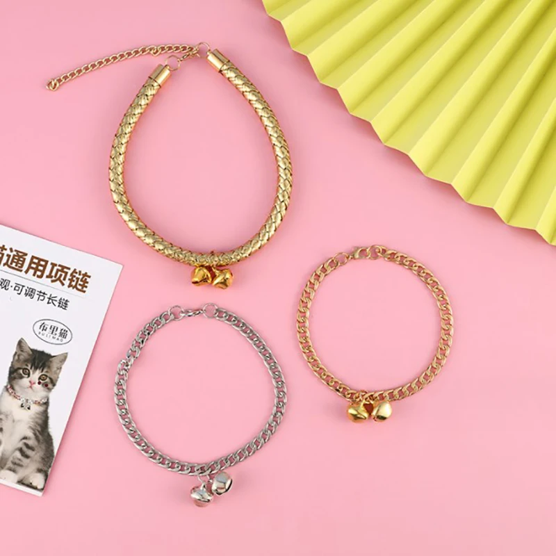 Title 2, Adjustable Cat Collar Cartoon Colorful With Bel...