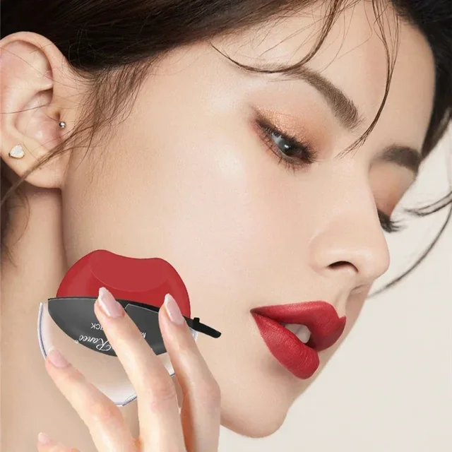 New Squeeze Into Lazy Lipstick Lip-shaped Lipstick Moisturizing Matte Lip Makeup Tint Waterproof Nonstick Cup Lipgloss Korean