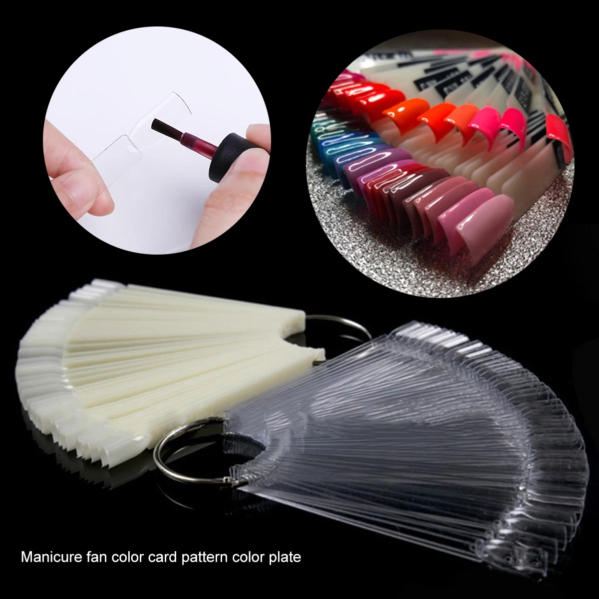 

50*Nail Art Scalloped SwatchesNail Mould SwatchesNail Polish SwatchesNail Art Display Boards