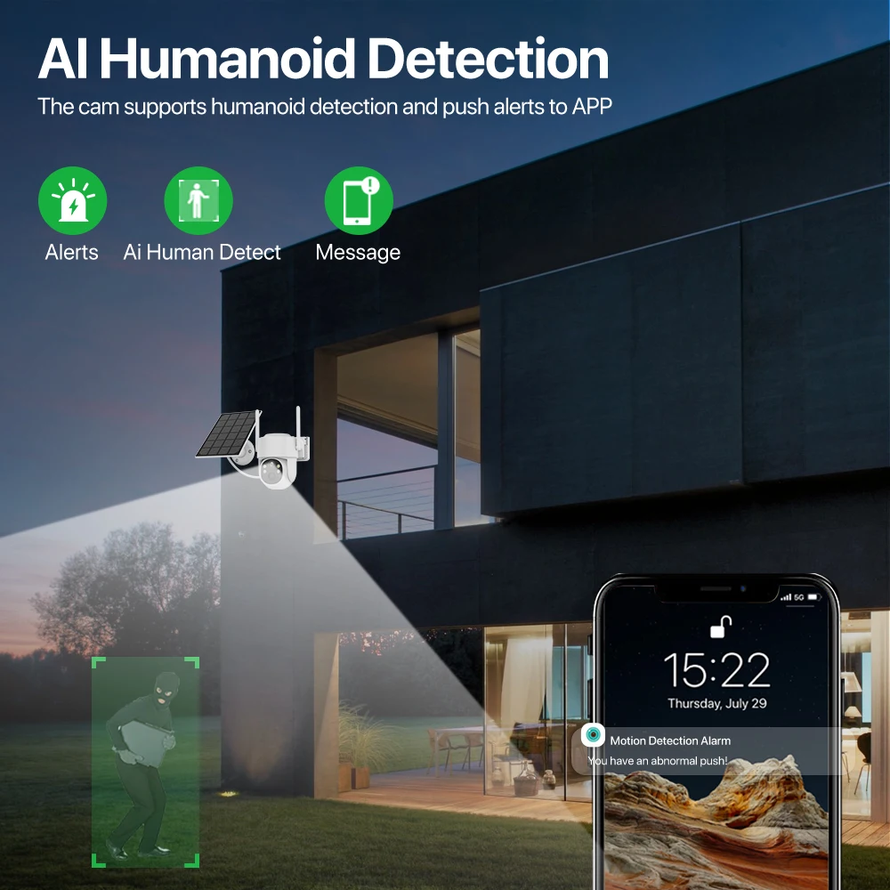 ͸    PTZ  ī޶, 4G SIM ī ¾籤 IP ī޶, 4MP HD PIR ΰ ð  iCsee