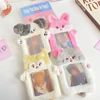 1pcs Plush Photocard Holder with Keychain Cute Cartoon Photo Card Holder ID Credit Band Card Protector 3
