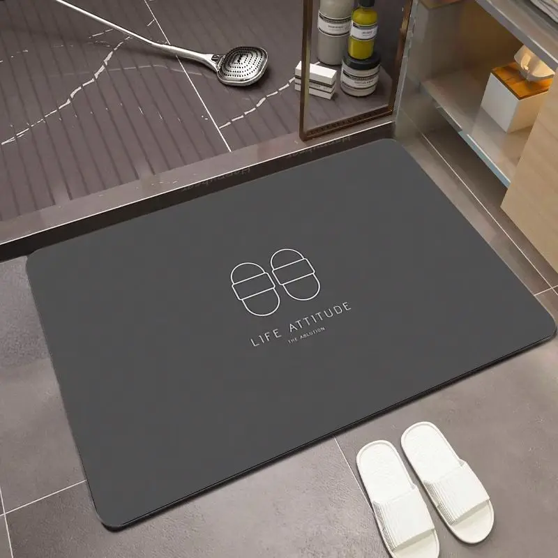 

Diatom mud bathroom soft floor mat quick drying foot mat Toilet door non-slip absorbent toilet toilet rug