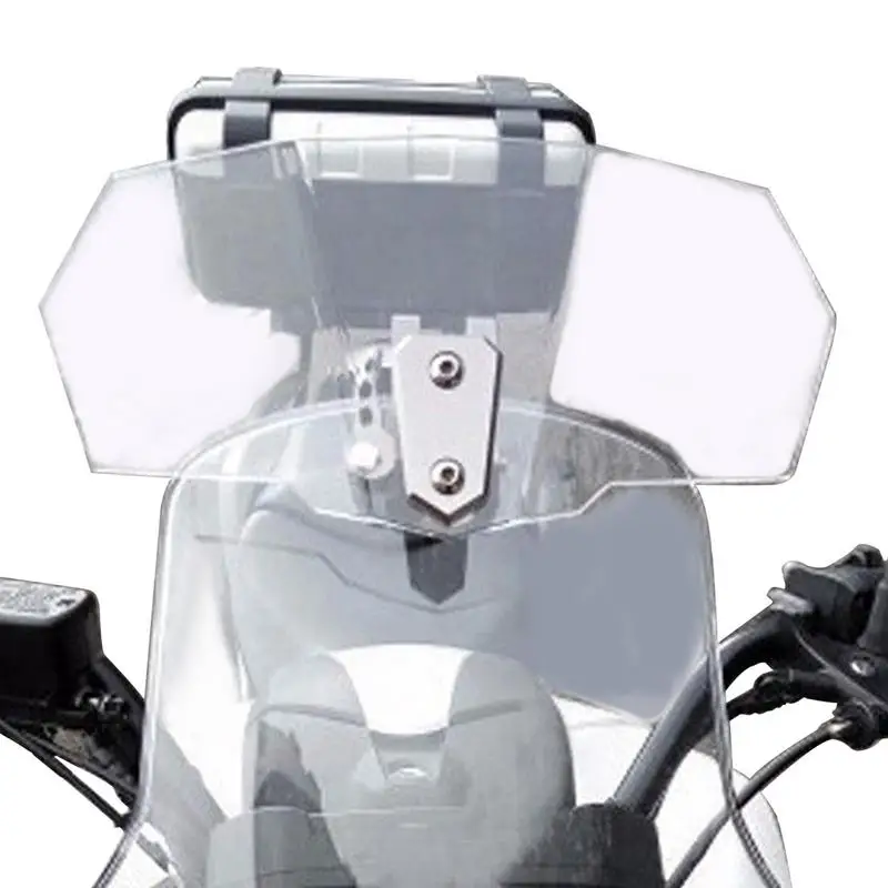 

Universal Motorcycle Adjustable Windshield Extension Adjustable Clip-On Windshield Extender Universal Motorbike Wind Deflector