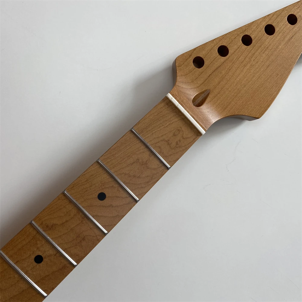 

Новая жареная Кленовая гитара, шея, 22 лада, 25,5 дюйма, гриф, точечная инкрустация, матовая гитара Nitro