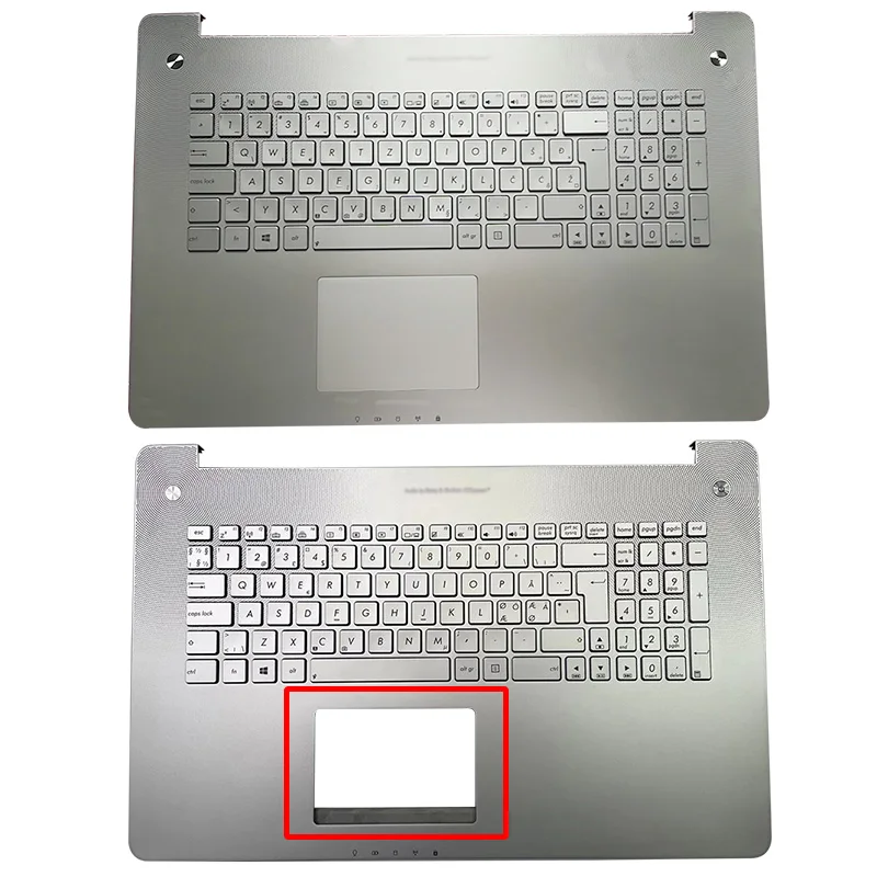 

Новый ноутбук для ASUS N750 N750J N750G N750JV N750JK Подставка для рук верхний чехол с подсветкой клавиатуры Чехол с сенсорной панелью