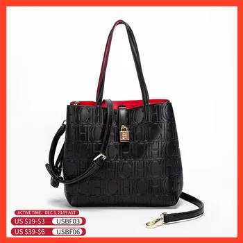 CH-Embossed Pattern Women's Leather Bag Casual Luxury Designer Shoulder Bag Fashionable Versatile Niche Design