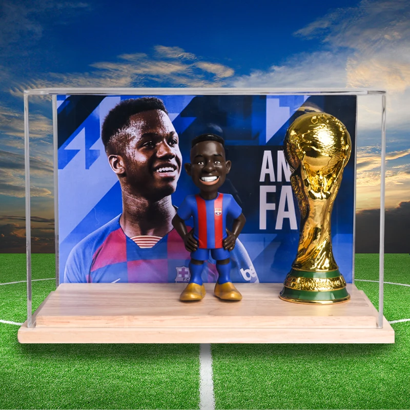 Figurinhas colecionáveis do clube gigante internacional, série da estrela  do futebol, Messi, Neymar, Fati, Suarez, Mbappe, Figuras - AliExpress