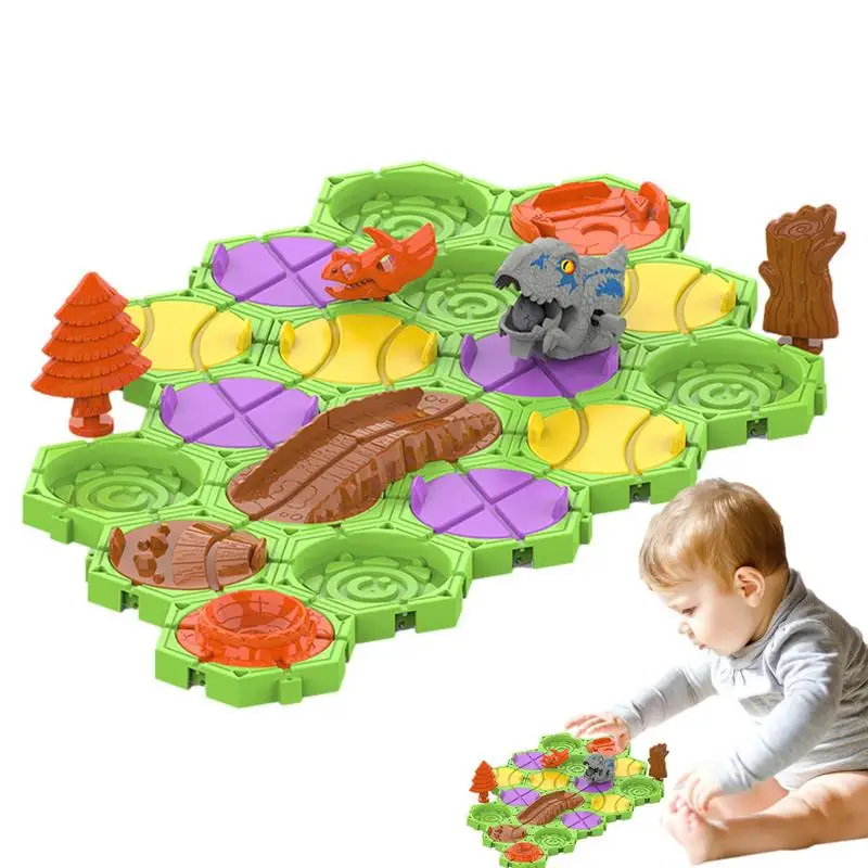 

Dinosaur Road Builder Game Build A Track Brain Teaser Puzzles Dinosaur Board Game Family Game That Help Improve Parent Child