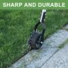 Lawn Edger Tool Manual Grass Edger Cordless Rotary Shear,Wheel Rotary Edger for Sidewalk,Cable Burying Garden Landscaping 4