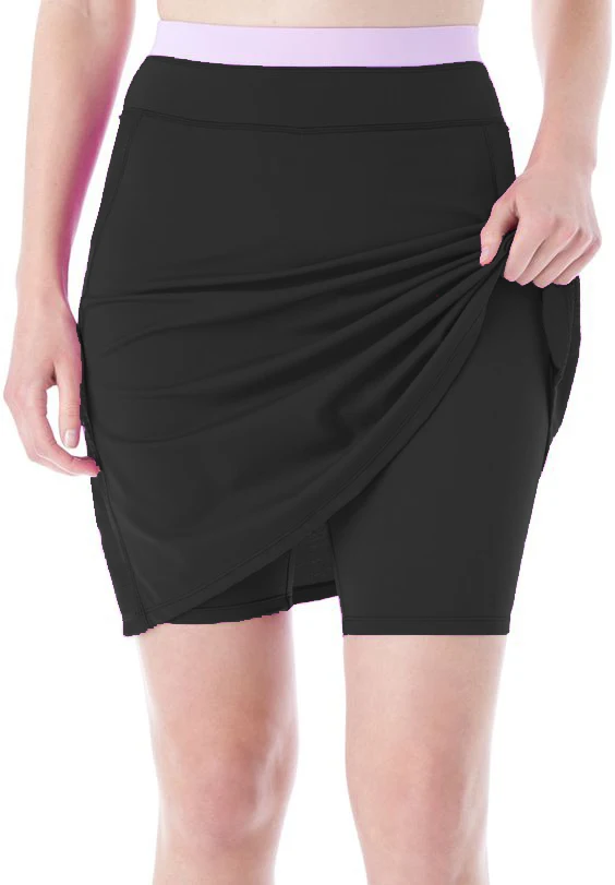 Women's Swim Cover-up Skirt with Leggings 1