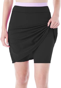Women's Swim Cover-up Skirt with Leggings 1