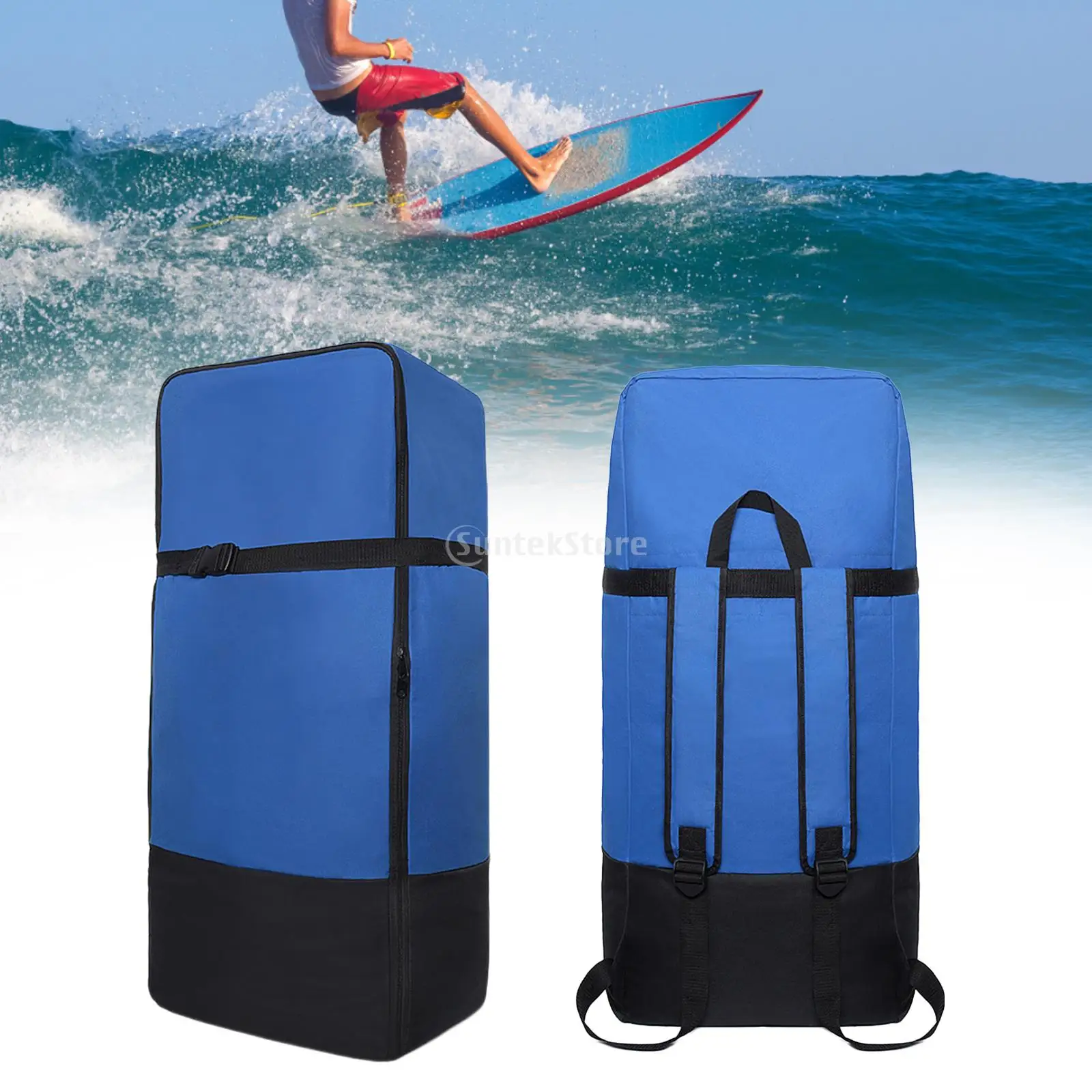 Inflatable Paddle Board Backpack Carrier Lightweight Nylon Large Capacity Paddleboard Backpack for Surfboard Kayak Water Sports