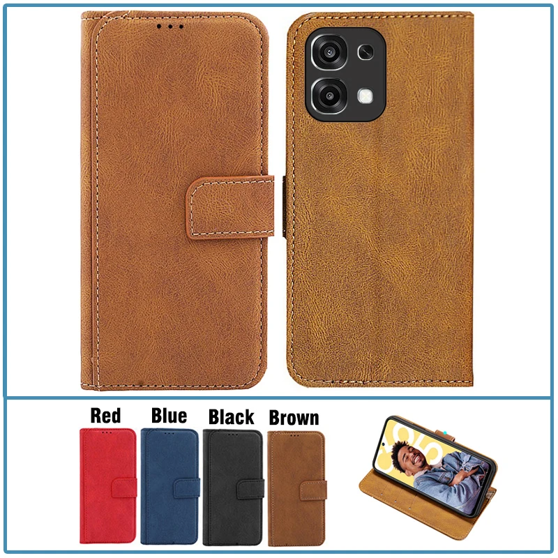 Leather Flip Book Holster Phone Cover, Universal Fit