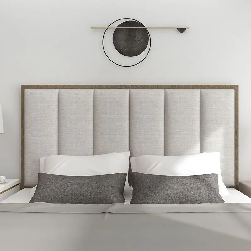 Bed Headboard 3D Home Decoration Head Board Stickers Cabecero Cama 135 Headboards Head Board Self Adhesive Wallpaper bed headboard sticker