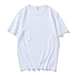 Graphic Cotton Round Neck Short Sleeve T - Shirt - Unisex Casual Print Tee - S (28 - white)