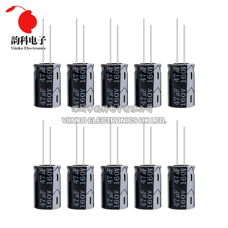 5pcs Alta Tensione 160V Condensatore Elettrolico In Alluminio 1UF 2.2UF 3.3UF 10UF 47UF 4.7UF 100UF - Foto 12
