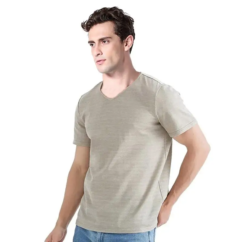Outdoor Anti-Radiation T-Shirt EMF Shielding Clothing Silver Fabric Radiation Protection Suit 5G WiFi Summer Protective Clothing 3