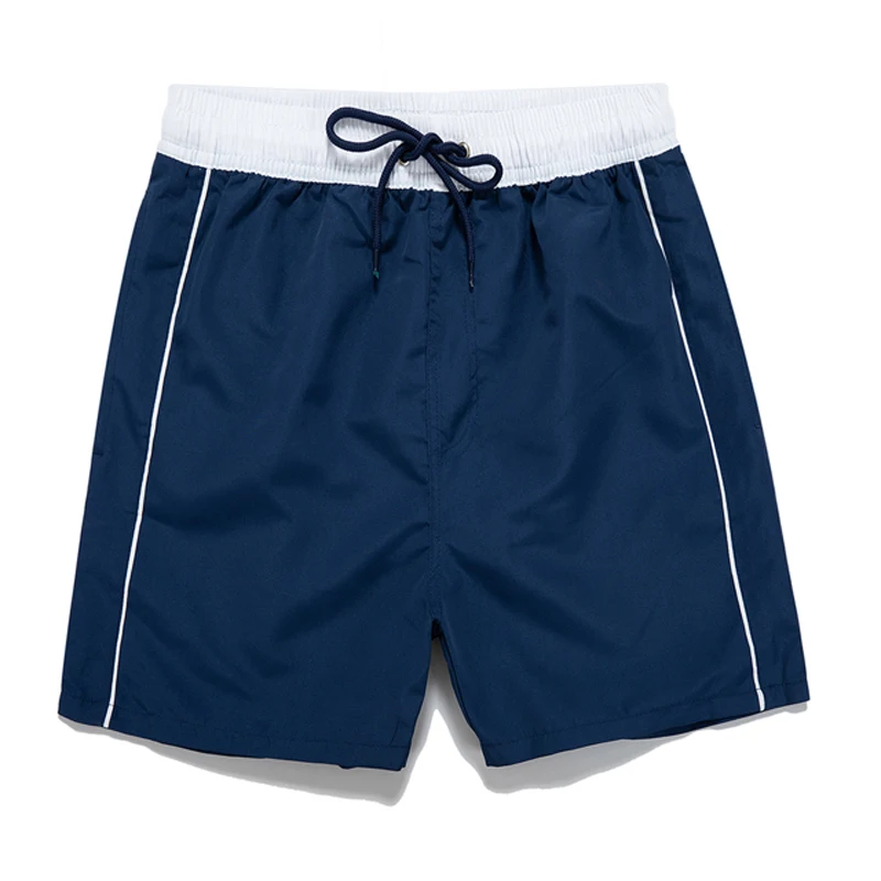 Summer Beach Shorts Men Patchwork Workout Shorts Mens Loose Drawstring Sports Shorts Men Blue Board Shorts with Mesh Inside casual shorts for men Casual Shorts
