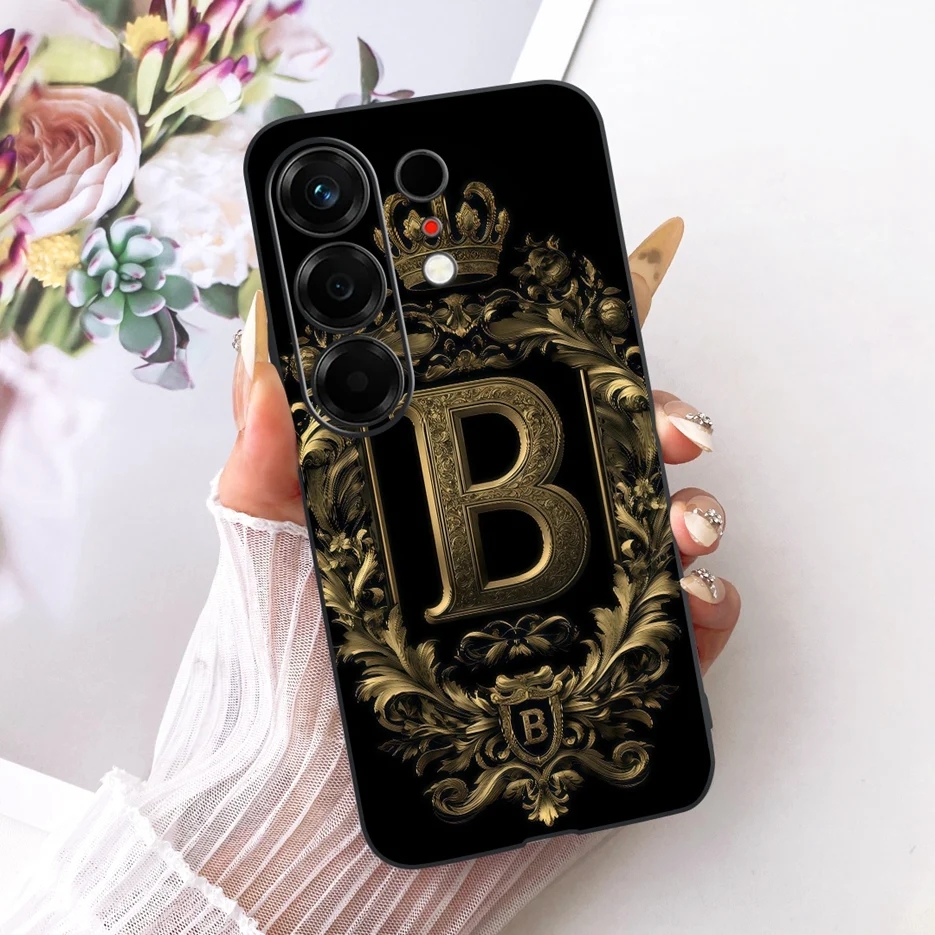 Cute Crown Letters Soft Silicone Phone Case - Stylish Protective Cover