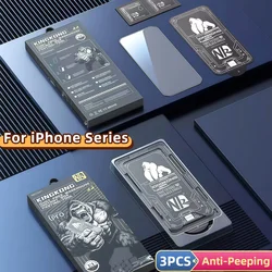 Triple Pack Privacy Tempered Glass Screen Protectors - iPhone 15 Plus