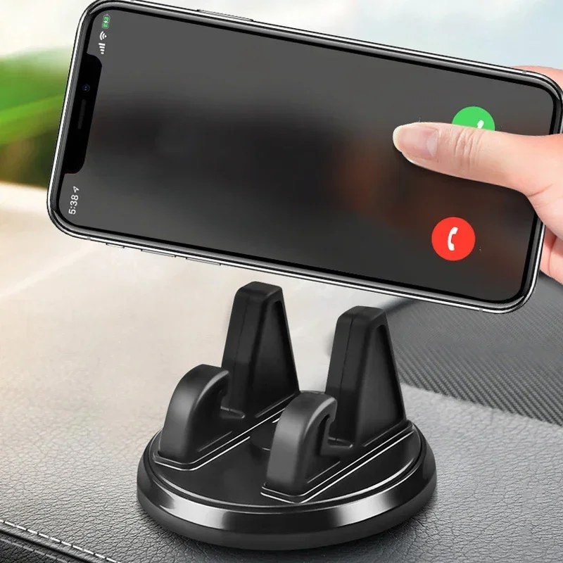 ABS Silicon Car Phone Holder Mount Stand 360 Rotation