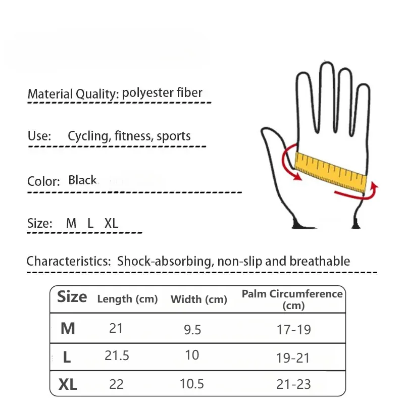 Outdoor Cycling Gloves Bicycles Warmth Anti Slip in Autumn and Winter Sports Skiing Mountaineering Touch Screen Windproof Gloves