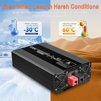 Onduleur à onde sinusoïdale pure pour voiture, convertisseur solaire pour la maison et l'extérieur, 4000W, 5000W, DC 12V à AC 220V, tension 50Hz 5
