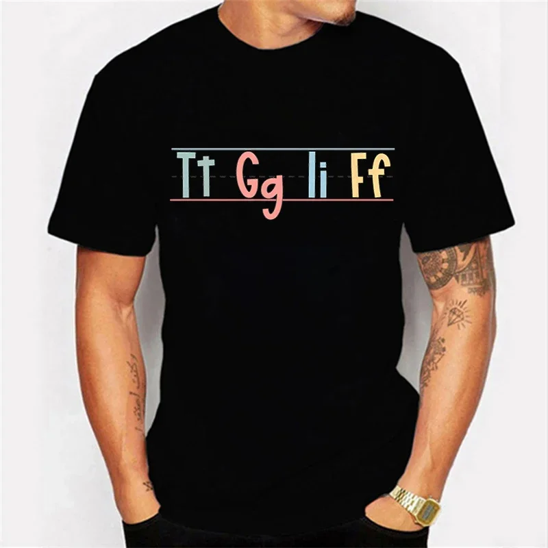 

Harajuku Tees Tgif Tt Gg Ii Ff Pencil Teacher Funny T-Shirt Graphic Tee Shirt Short Sleeve Unisex Luminous Mens Tshirt Clothing