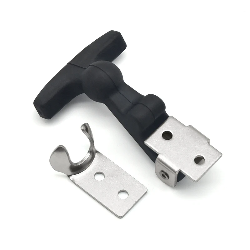 Rubber elastic shock absorption T-shaped buckle Engine hood box buckle Insulation box sealing lock buckle clamp