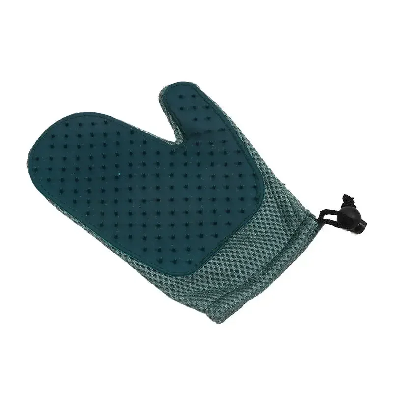 Enhanced Pet Grooming Glove: Efficient Hair Remover & Gentle Massage Tool with Double-Sided Brush