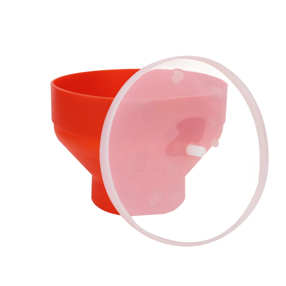 Silicone Foldable Microwave Popcorn Bowl with Lid - High Quality Kitchen Tool