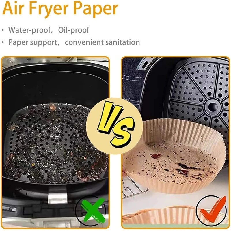 Skycarper Air Fryer Disposable Paper Liner 150PCS, Air Fryer