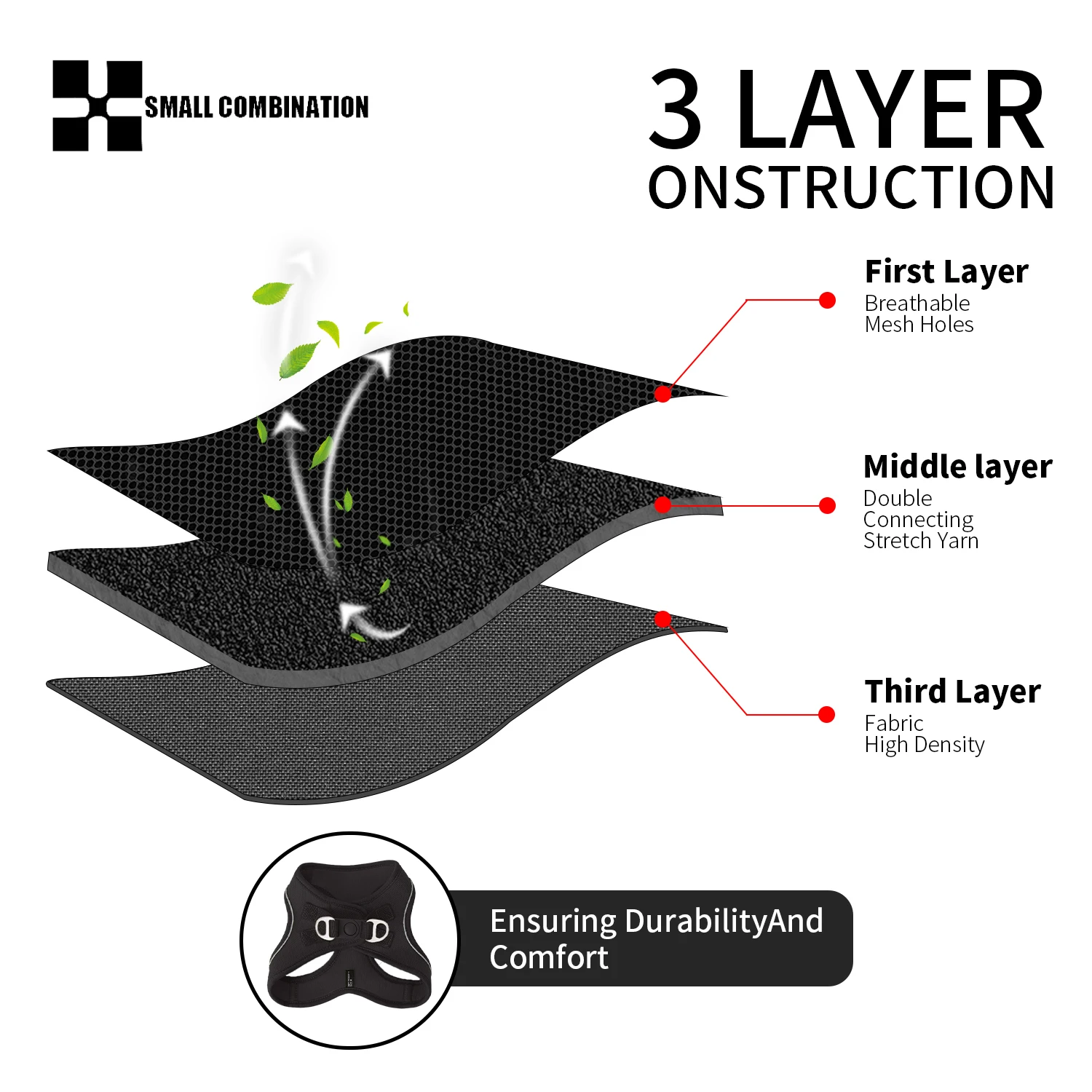 Adjustable Reflective Dog Harness 6