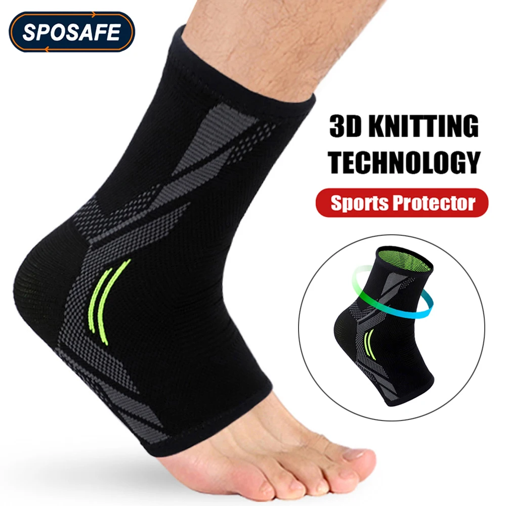 

1Pcs Sports Knitted Ankle Compression Sleeves Sock Foot Sprained Protect Brace for Cycling Basketball Football Volleyball Tennis