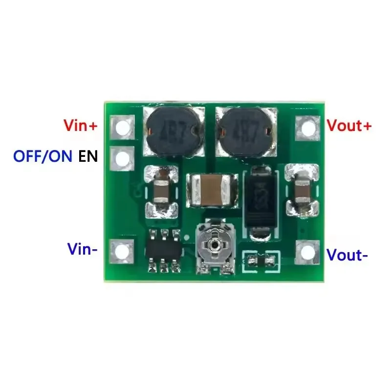 Versatile DC-DC Buck-Boost Power Converter Module, 3V-15V Input to 1V-15V Output, 5W, Automatic Voltage Adjustment