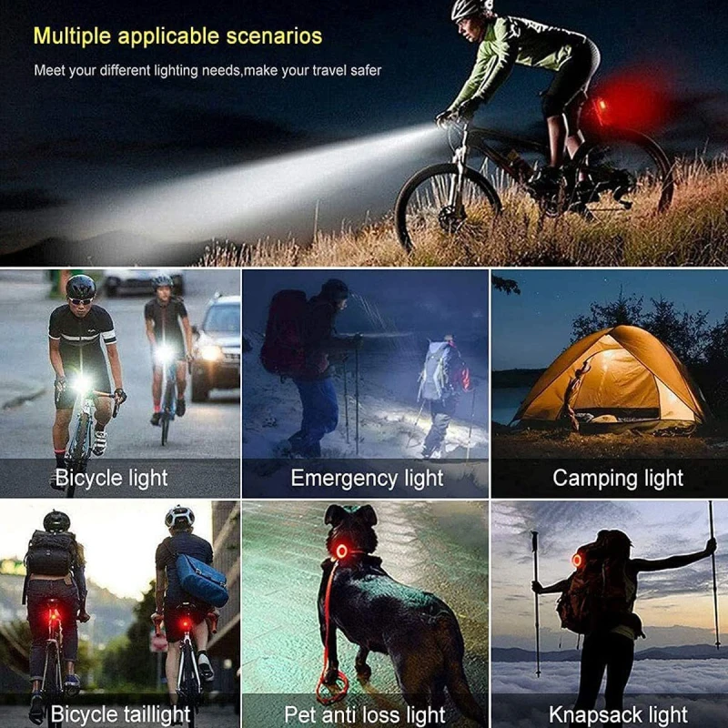  BCXYMQ Bike Lights for Night Riding, 6400 mAh Bicycle Light  Front and Rear, USB C Rechargeable Super Bright 1200 Lumen Bike Headlight  LED Cycling Accessories for Road and MTB 