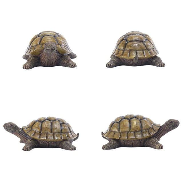 Gyanta Teknős Szobor Vagyon Szerencsés Fengshui Dísz Művészeti Kézműves Dekoráció A Beltéri Kültéri Kerti Udvar Dekorációjának Figura - Image 5
